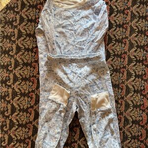 Blue and White New York Joy Street Pajama Set